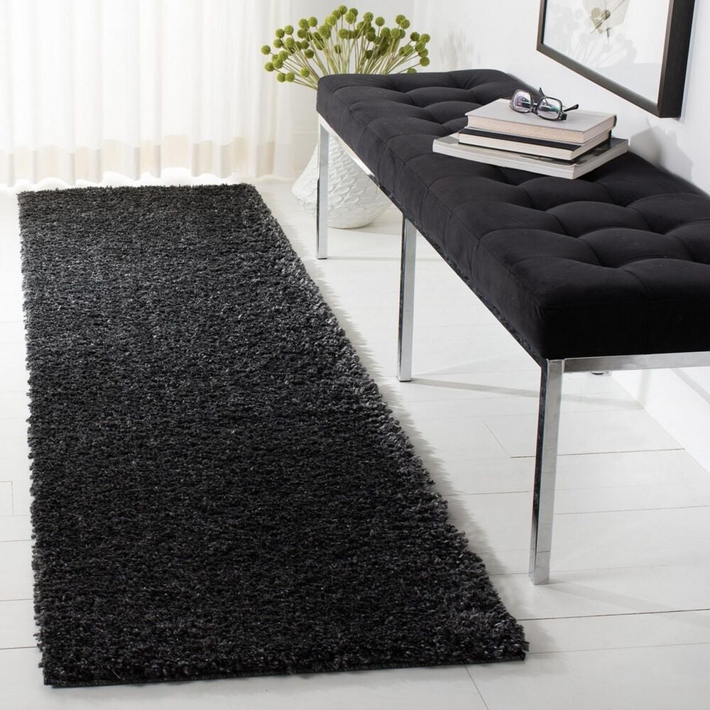 Safavieh August Shag AUG900H 2&#39;3&quot; x 6&#39; Charcoal Runner, , large