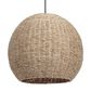 Uttermost 1-Light Seagrass Dome Pendant in Antique Brass, , large