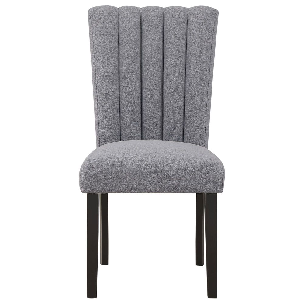 Global Furniture USA Upholstered Dining Side Chair in Grey Fabric, , large