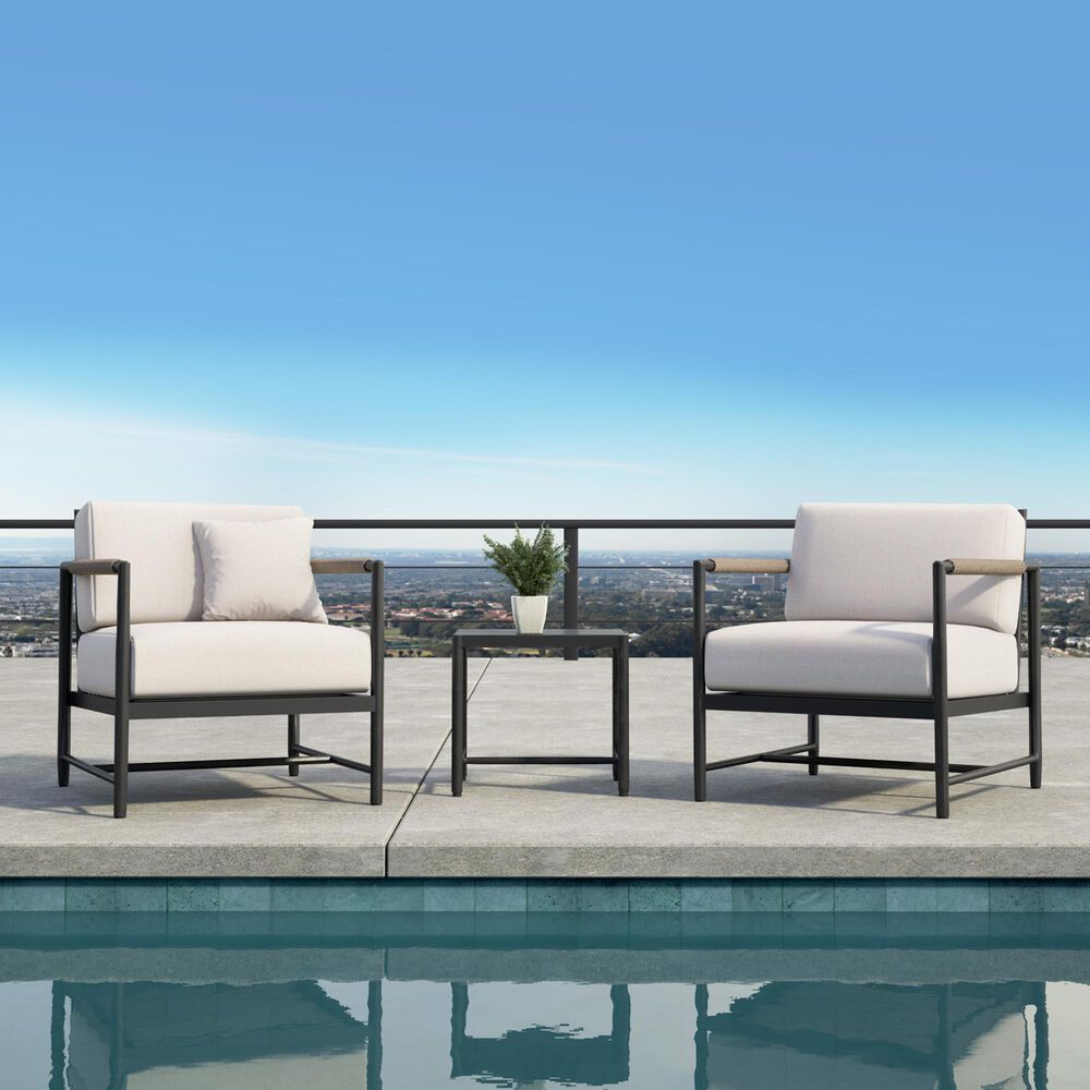 Sunset West Pietra Patio Club Chair in Echo Ash, , large