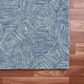L&R Resources Aurora Geometric Blue 7"9" x 9"9" Area Rug, , large