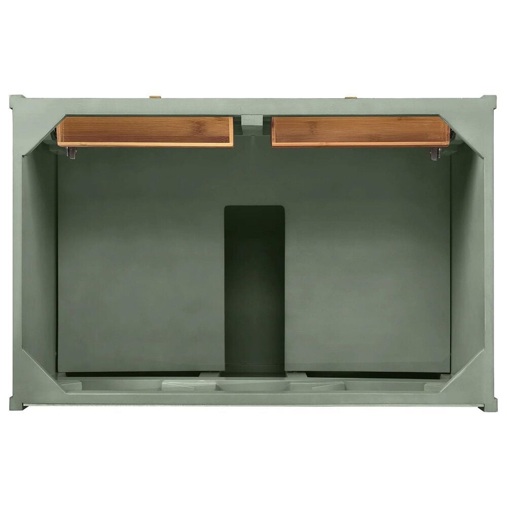 James Martin Vanities Chicago 36&quot; Single Bathroom Vanity in Smokey Celadon with 3 cm Eternal Marfil Quartz Top and Rectangular Sink, , large
