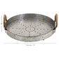 Maple and Jade Metal Tray in Grey, , large