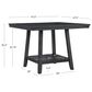 Linon Home Decor Spiva Counter Height Table with Lazy Susan in Grey - Table Only, , large