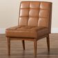 Baxton Studio Sanford Side Chair with Tan Cushion in Walnut Brown, , large