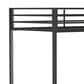 Pacific Landing Alevera Twin Over Twin Bunk Bed with Ladder in Matte Black, , large
