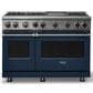 Viking Range 7 Series 48" Sealed Burner Gas Range in Slate Blue, , large