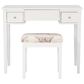 Linon Home Decor Virginia Vanity with Stool in White, , large