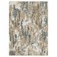 Oriental Weavers Echo Abstract Beige and Blue 6"7" x 9"6" Area Rug, , large