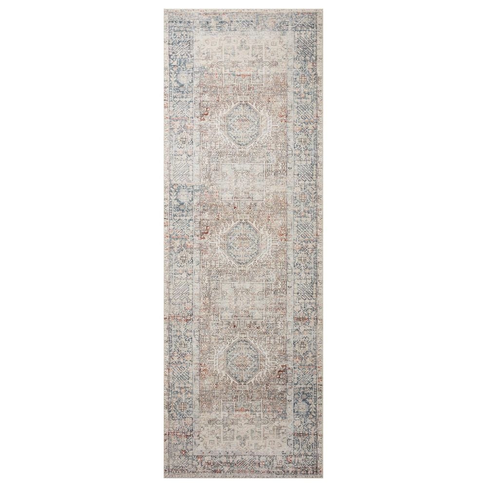 Chris Loves Julia x Loloi Jules 2&#39;6&quot; x 7&#39;6&quot; Natural and Ocean Runner, , large