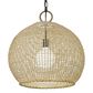 Golden Lighting Reed Large Pendant in Matte Black, , large