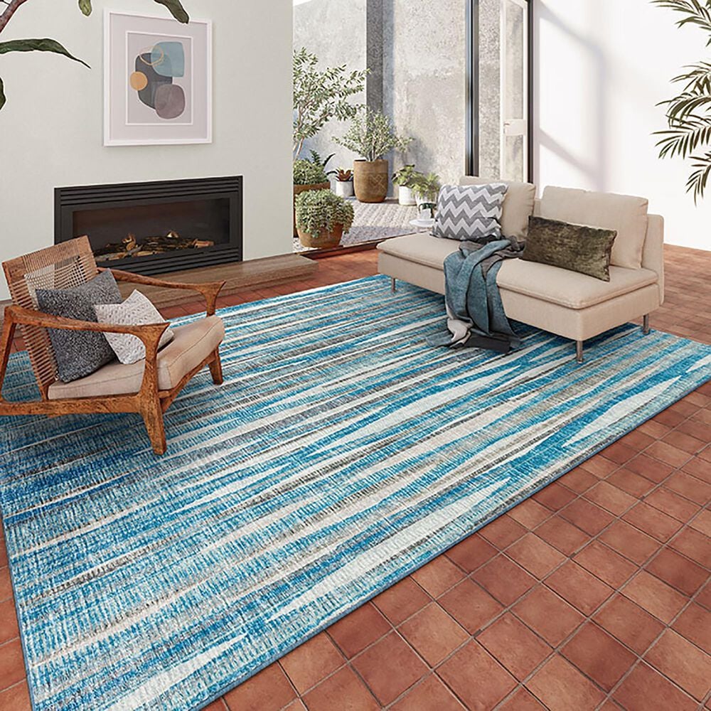 Dalyn Rug Company Amador 3&#39; x 5&#39; Sky Indoor/Outdoor Area Rug, , large