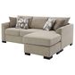 Coaster Storey 2-Piece Stationary Reversible Sleeper Sectional in Camel, , large