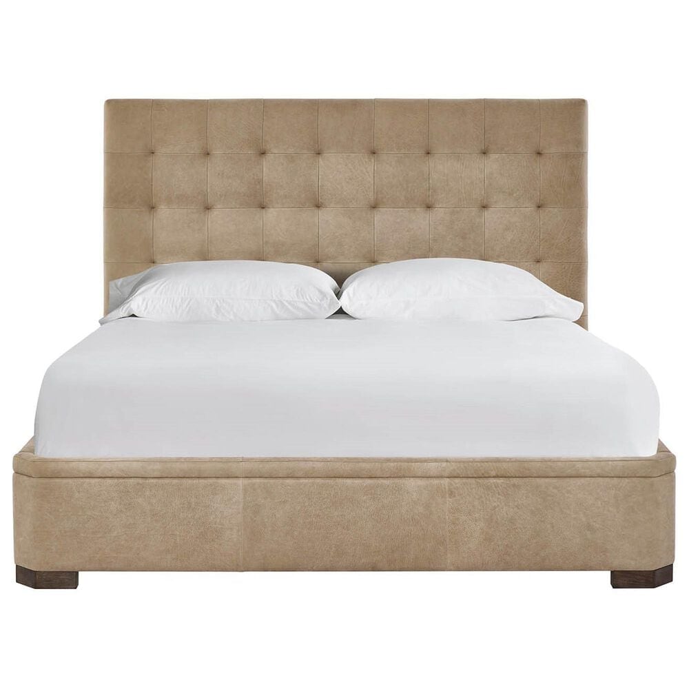 Furniture Worldwide Montclair King Upholstered Panel Bed in Vail Toffee, , large