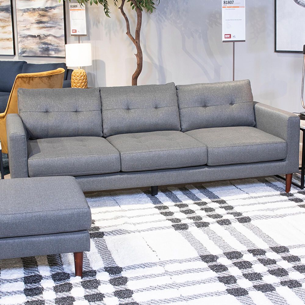 Signature Design by Ashley DuBarry Nuvella Sofa in Charcoal, , large