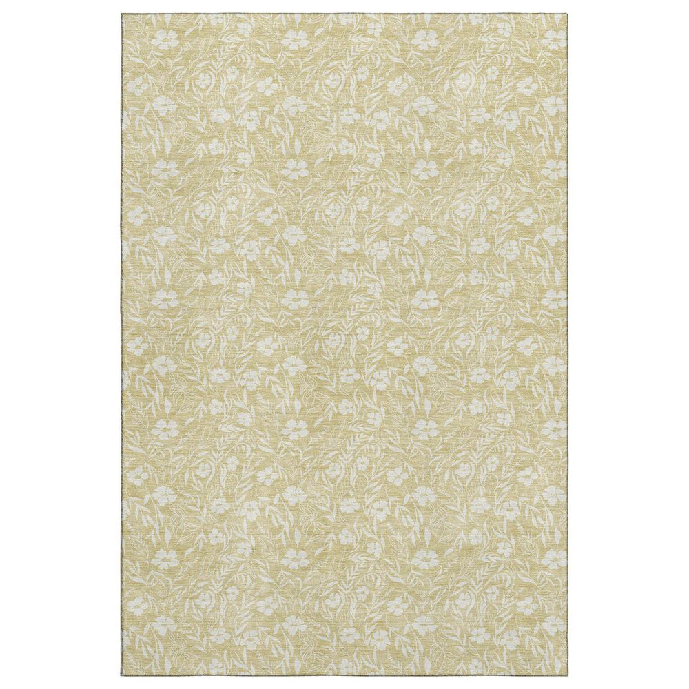 Dalyn Rug Company Soft Essentials Floral Wheat 3" x 5" Indoor/Outdoor Area Rug, , large