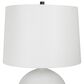 Uttermost Collar Table Lamp in White and Satin Black, , large