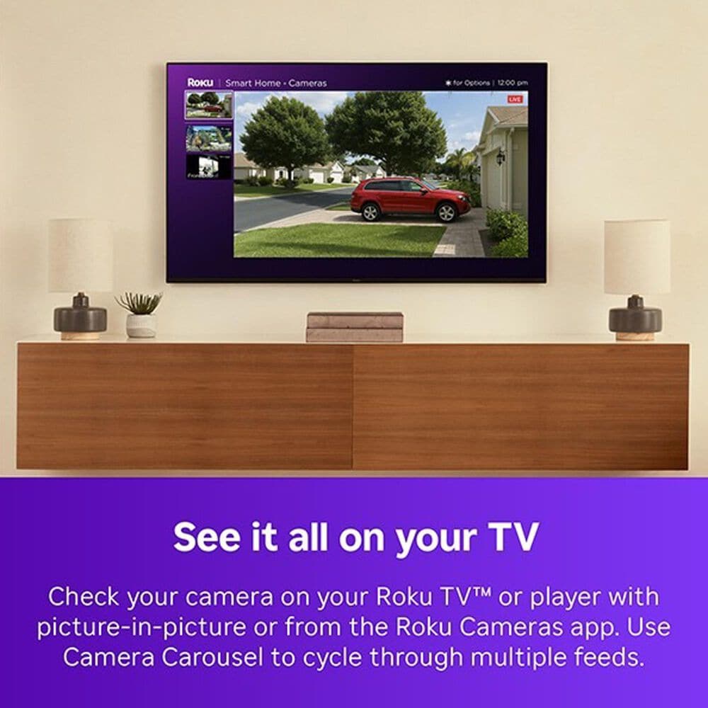 Roku Battery Camera Plus for Home Monitoring in White, , large