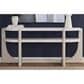 Bassett Mirror Gavin Console Table in White and Driftwood, , large