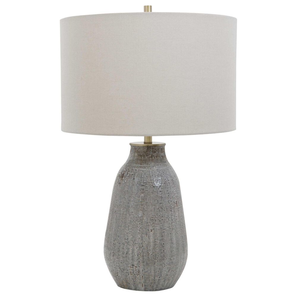 Uttermost Monacan Table Lamp in Neutral Gray, Taupe and Rust Brown, , large