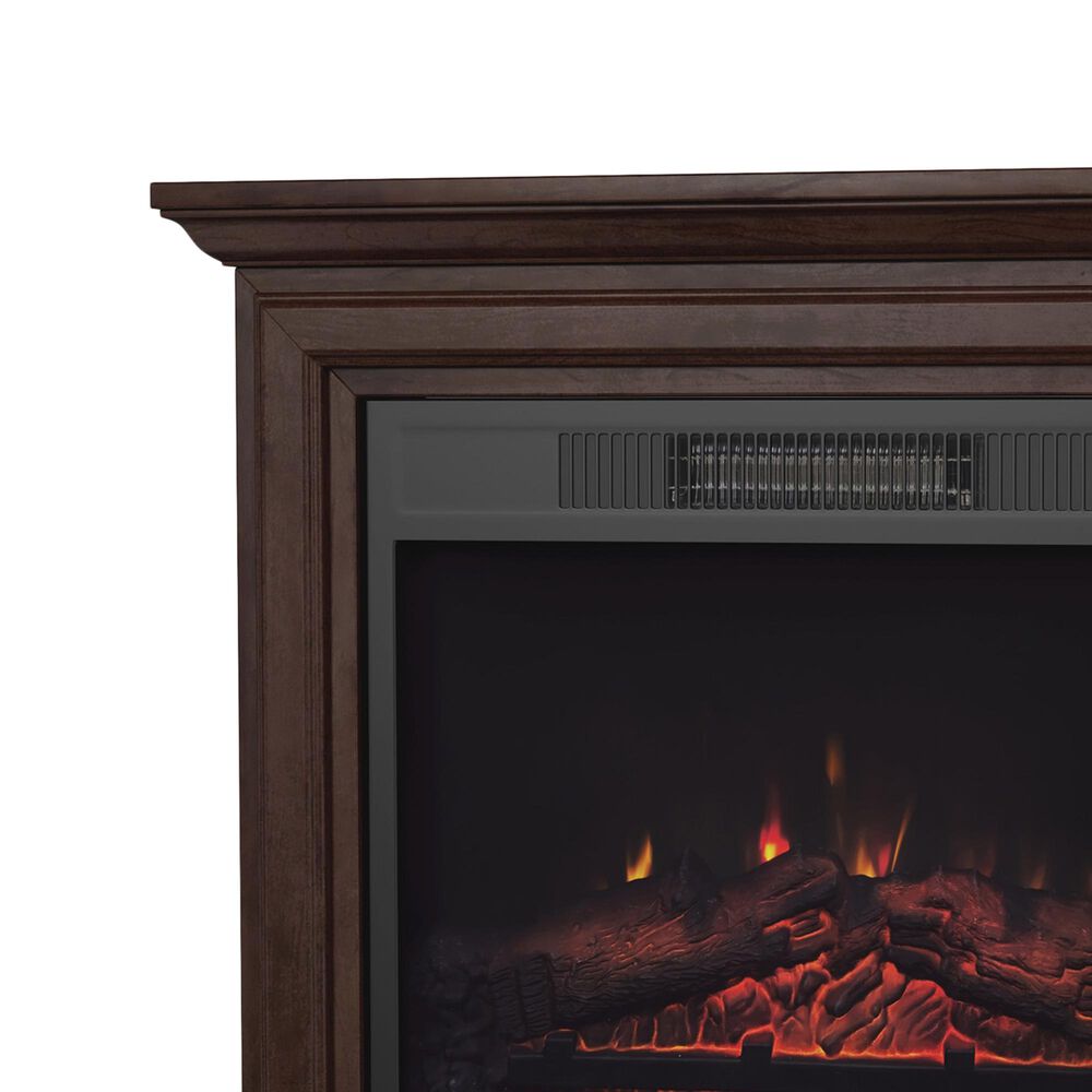 Timberlake Northwest Electric Mobile Mantel Fireplace in Brown, , large
