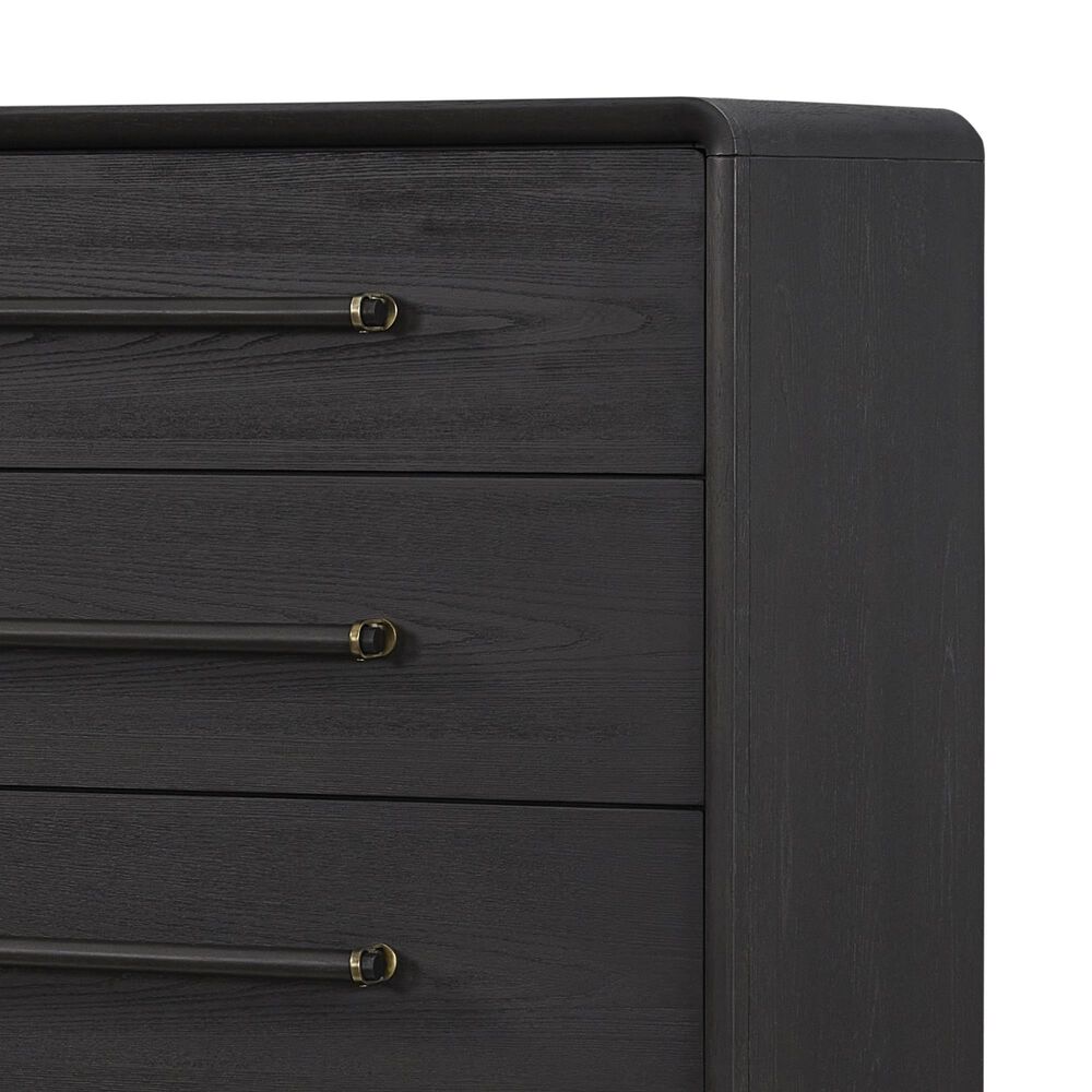 Sterling Timber Elure 5-Drawer Chest with Bar Pulls in Peppercorn, , large