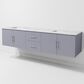 Lexora Home Geneva 80" Double Bathroom Vanity in Dark Grey with 2 cm White Carrara Marble Top and Rectangular Sinks, , large