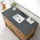 James Martin Vanities Breckenridge 48" Single Bathroom Vanity in Light Natural Oak with 3 cm Parisien Bleu Quartz Top and Rectangular Sink, , large