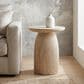 Furniture of America Karvyn 17" Side Table in Light Brown, , large