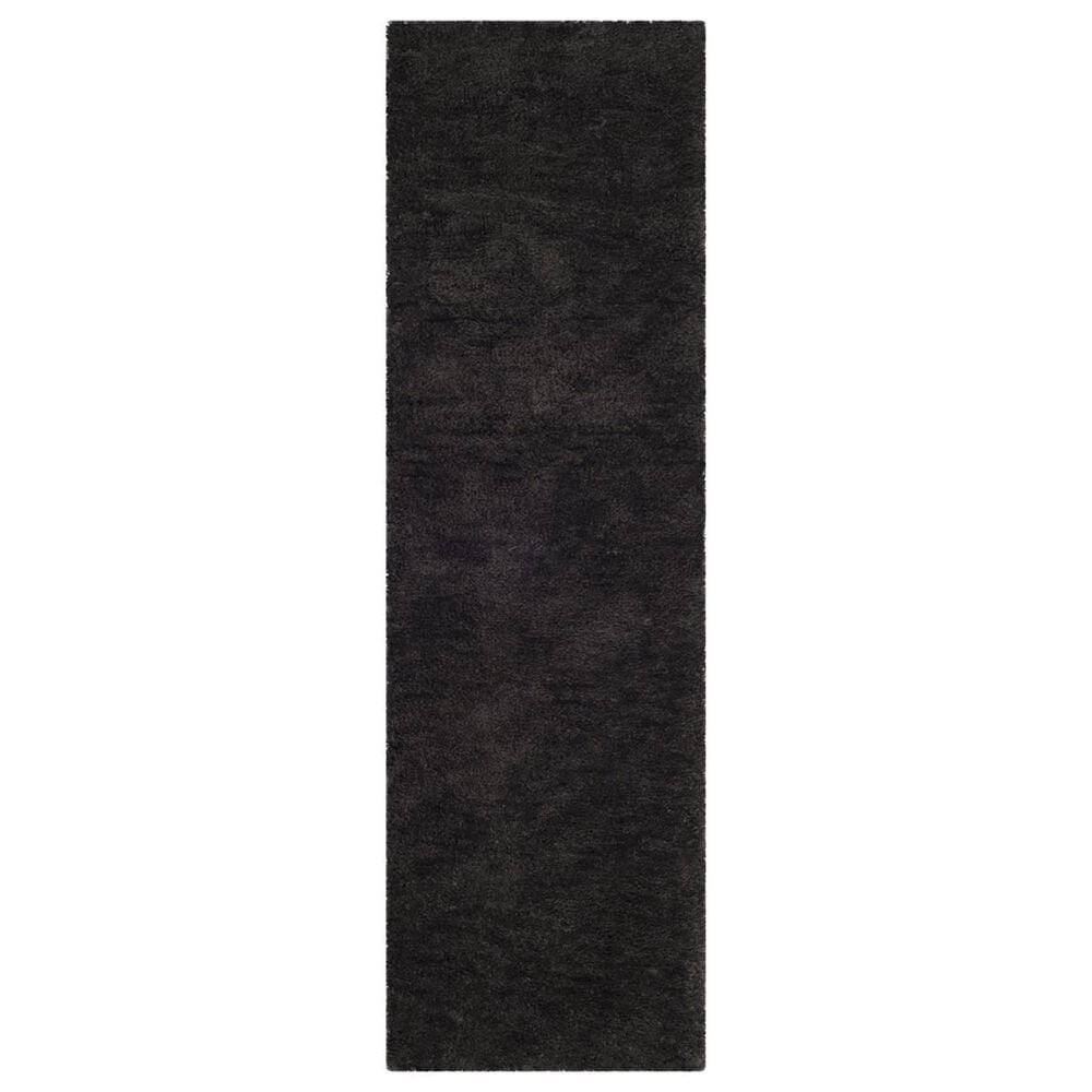 Safavieh Sheep Shag SSG120C 2"3" x 8" Charcoal Runner, , large