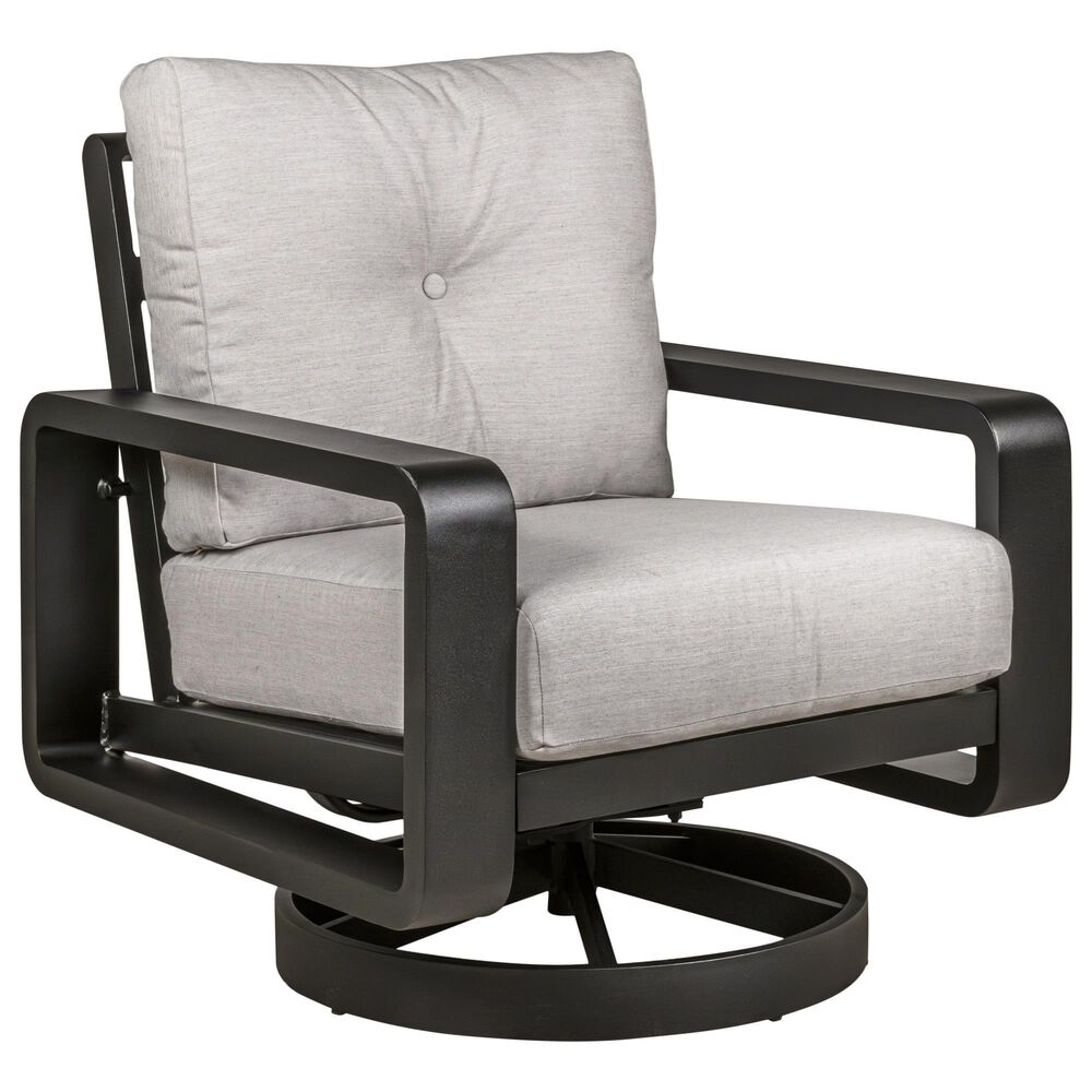 Woodard Vale Swivel Lounge Chair in Asgard Ash, , large