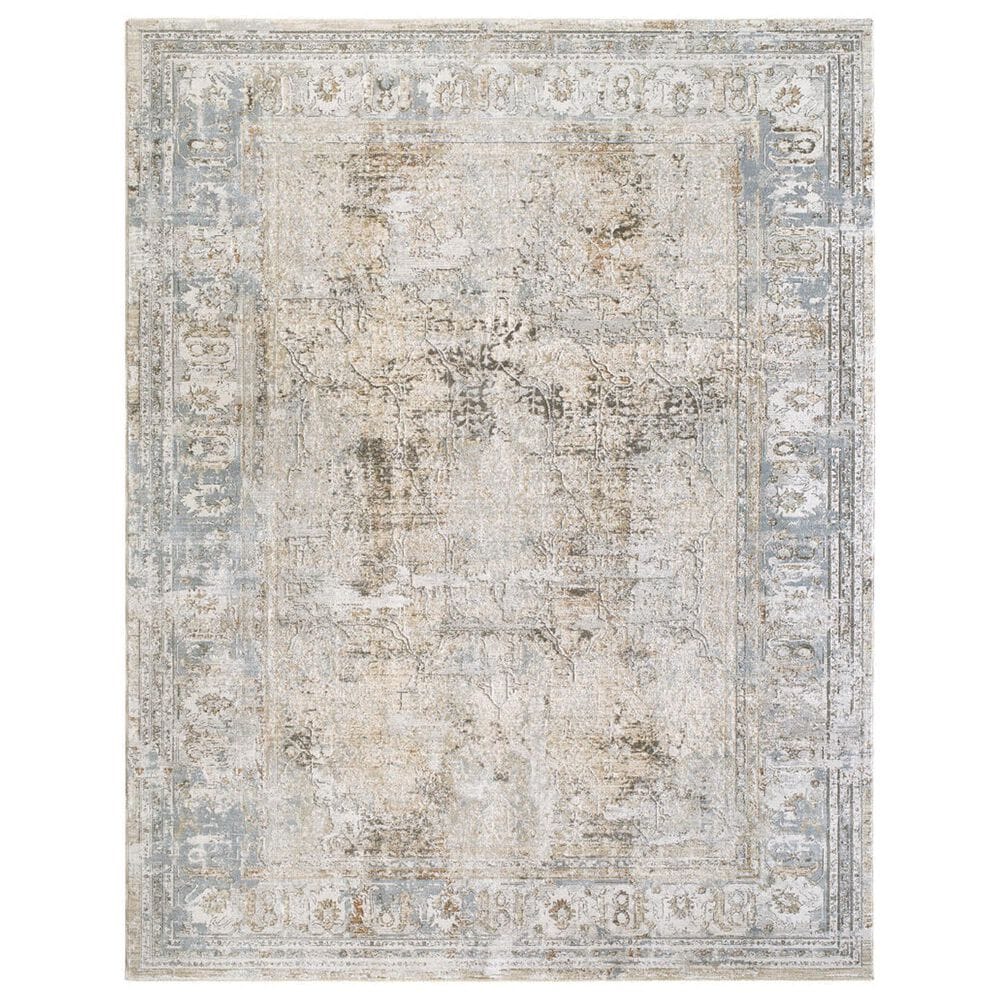Surya Brunswick Cream, Medium Brown, Light Gray, Light Brown, Charcoal and Mustard 2"7" x 7"3" Runner, , large