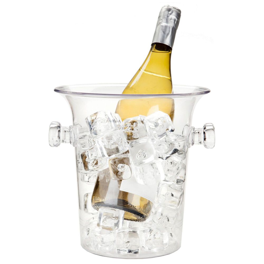 True Arctic Wine Bottle Ice Bucket in Clear, , large