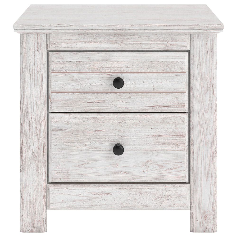 Ashley Makidern 2 Piece Twin Storage Bedroom Set with Five Drawers in Whitewash, , large