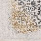 Surya Aisha Charcoal, Gray, Mustard and Light Gray 6"7" x 9"6" Area Rug, , large