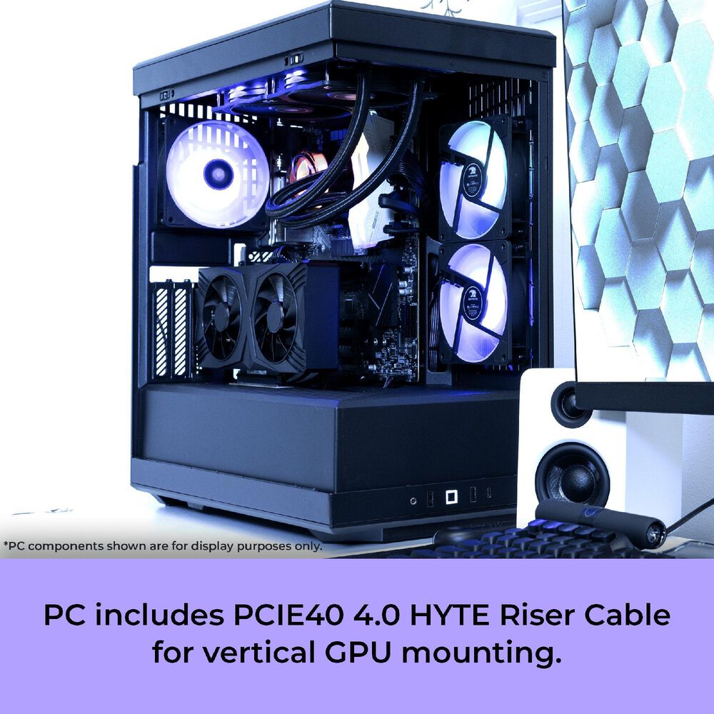 iBUYPOWER Y40 Pro Gaming Desktop PC | AMD Ryzen 7 9800X3D - 32GB RAM - AMD Radeon RX 9070XT Graphics - 2TB SSD in Black, , large