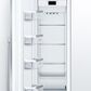 Bosch Benchmark 18" Built-In Custom Panel Single Door Freezer in Stainless Steel, , large