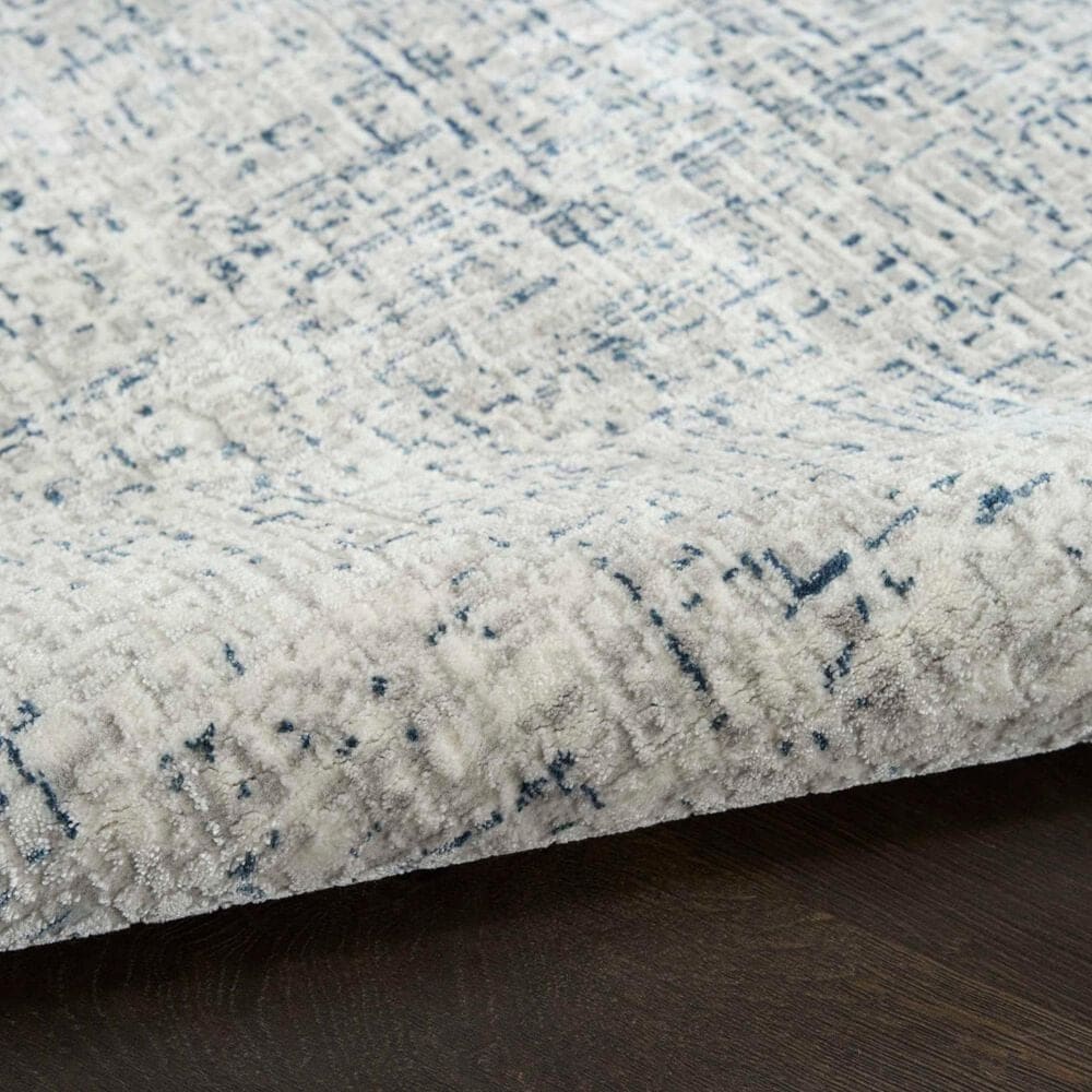 Nourison Grand Street Ivory and Blue 9&#39; x 12&#39; Area Rug, , large