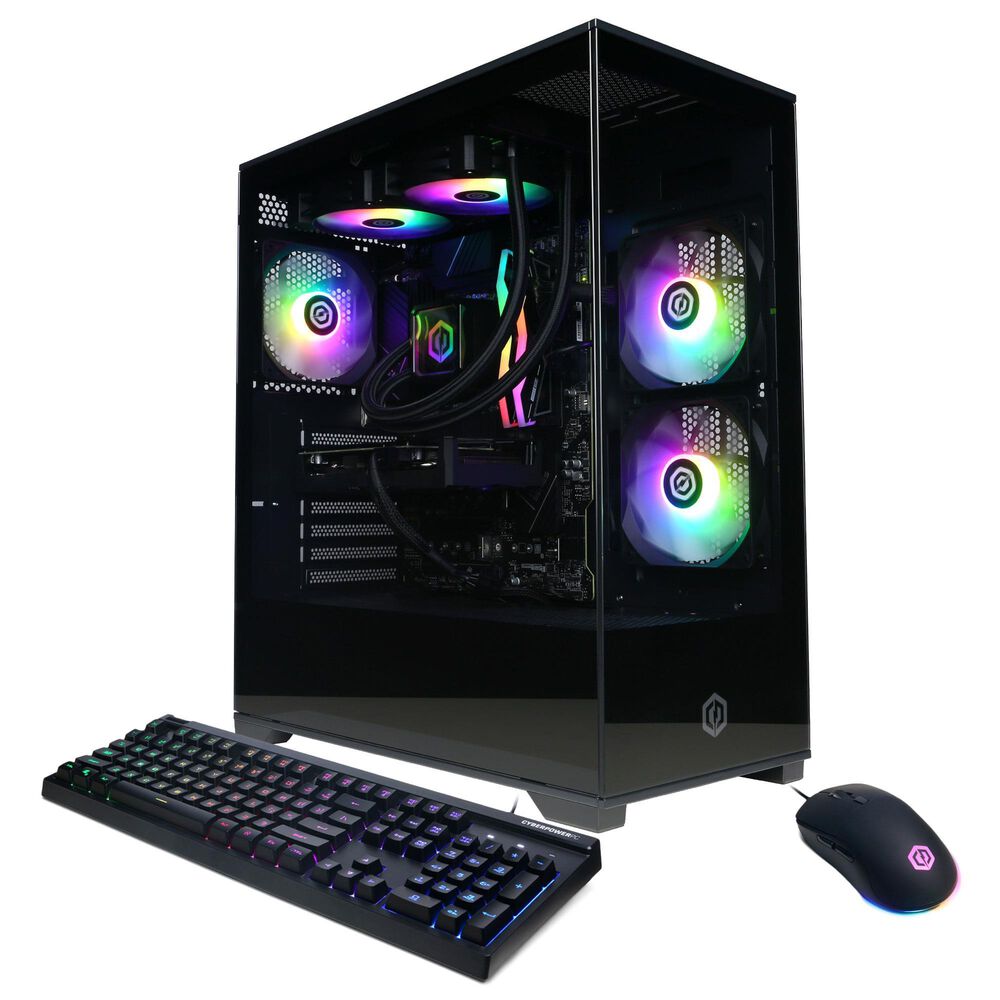 CyberPowerPC Gamer Supreme Gaming Desktop | Intel Core i7-14700KF - 32GB RAM - NVIDIA GeForce RTX 5060 Ti Graphics - 2TB SSD in Black, , large