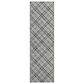 Dalyn Rug Company Soft Essentials Plaid Gray 2"3" x 7"6" Indoor/Outdoor Runner, , large