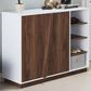 Furniture of America Williams Shoe Cabinet in White, , large