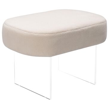 Safavieh Warren Ottoman in Ivory, , large