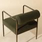 Club Collection By Sunpan Ajani Arm Chair with Copenhagen Olive Cushion in Antique Brass, , large
