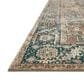 Loloi II Margot 3"6" x 5"6" Terracotta and Lagoon Area Rug, , large