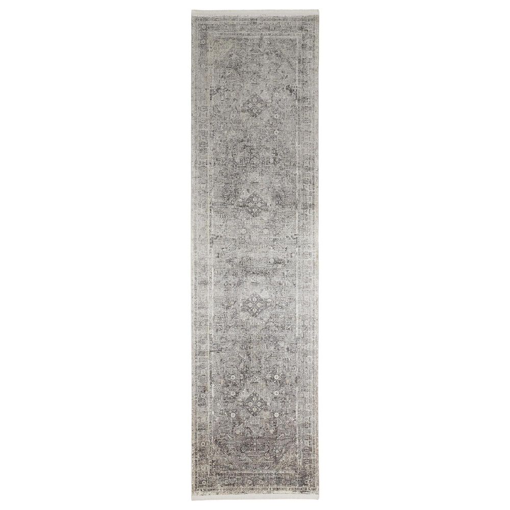 Feizy Sarrant 2"8" x 12" Gray Runner, , large