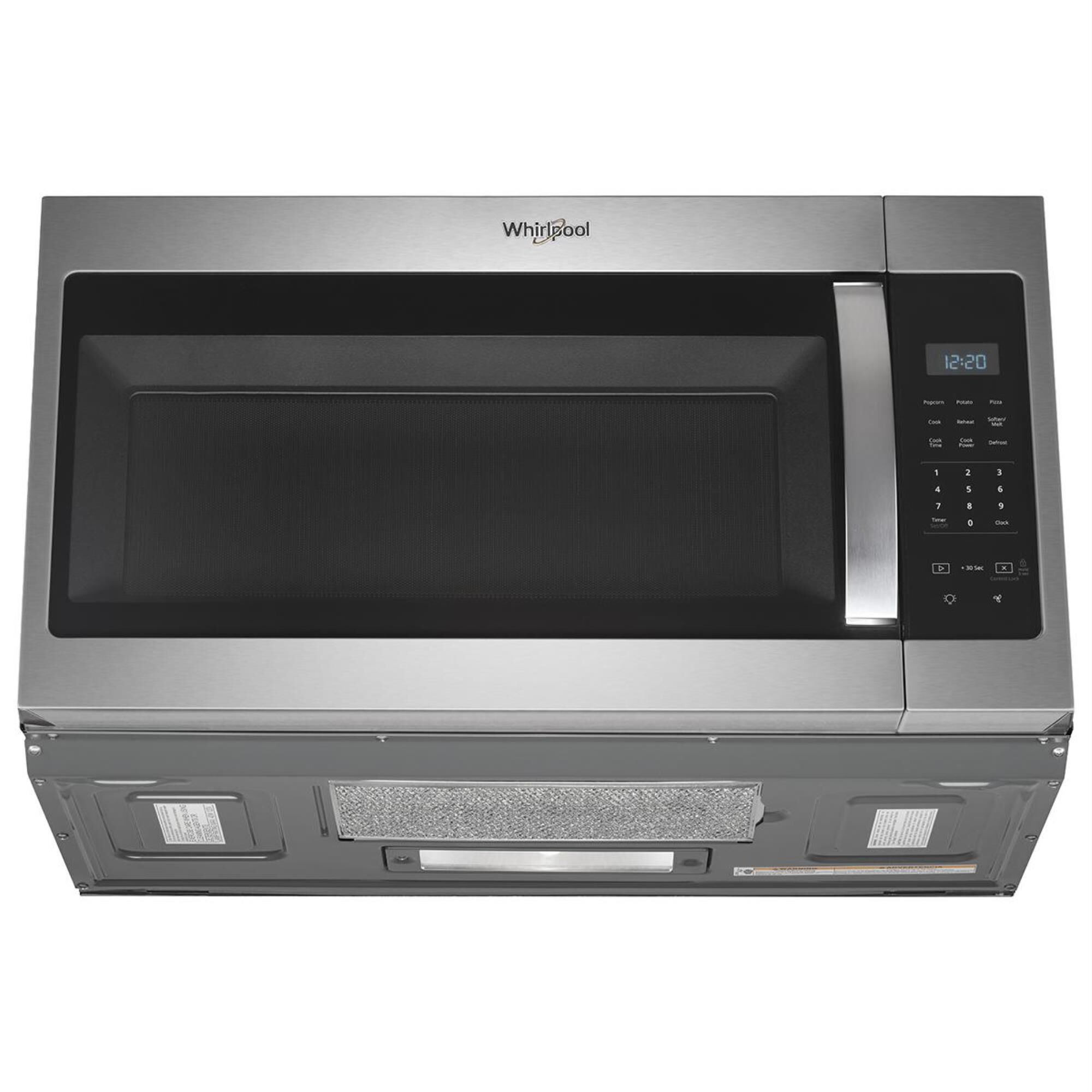 Black stainless deals steel whirlpool microwave