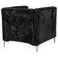 Titanic Furniture Austin Accent Chair in Black Velvet, , large