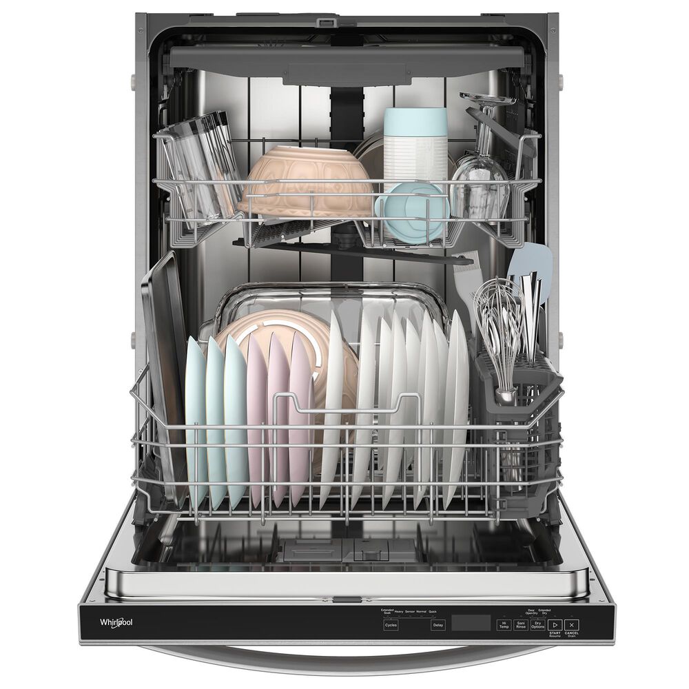 Whirlpool 24&quot; Fully Integrated Dishwasher with Door Open Dry in Fingerprint Resistant Stainless Steel, , large