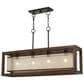 Cal Lighting Island Chandelier in Wood, , large