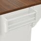HOMLUX 52" Fluted Kitchen Island with Drop Leaf in White, , large